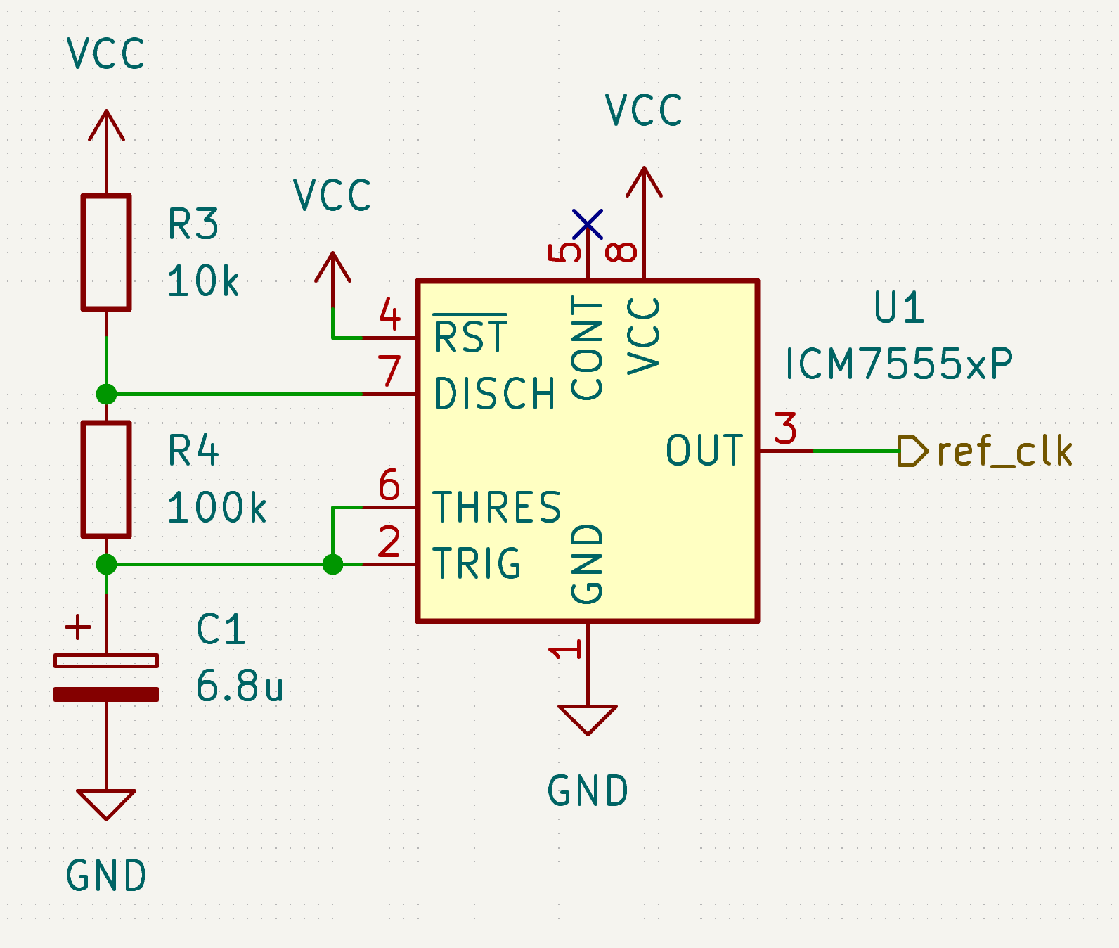 555 square wave generator schematic